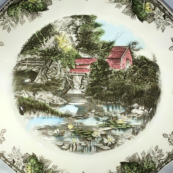 JOHNSON BROTHERS THE FRIENDLY VILLAGE LILY POND PLATE - Picture 2 of 11